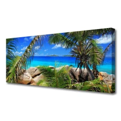 tulup.si Slika na platnu Listi rock landscape 125x50 cm