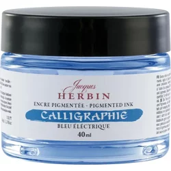 Jacques Herbin Calligraphy Kaligrafsko črnilo Electric Blue 40 ml 1 kos