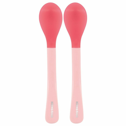 Kikkaboo Heat Sensing Spoons žlička s toplotnim senzorjem 4 m+ Pink 2 kos