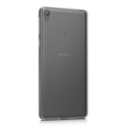 Ultra tanek silikonski ovitek za Sony Xperia X Compact - prozorno črn
