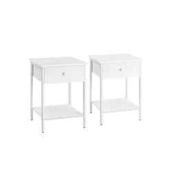 SONGMICS Nočna omarica 40x40x55 cm rjava črna, (5000273747)