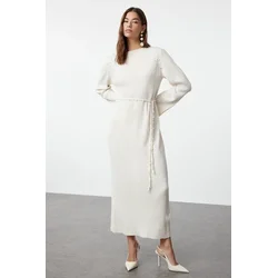 Trendyol Modest Ženska haljina Tctaw25Eb00010, Bež