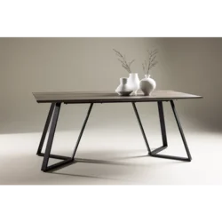 Venture Design Jedilna miza 180x90x75 cm črna