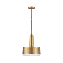 Hinkley HK-CEDRIC-P-M-BR - Luster na šipci CEDRIC 2xE27/60W/230V, prečnik 33 cm, mesing