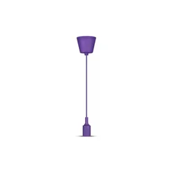 Luster na sajli 1xE27/60W/230V, ljubičaste boje