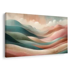 Slika pastelni valovi gorske pokrajine - 90x60