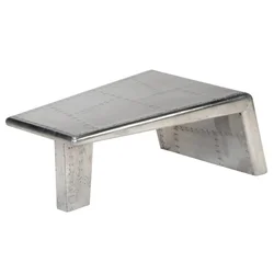 Stolić za kavu aluminijski vintage u avijatičarskom stilu