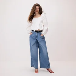 Reserved - Wide leg farmerke s naborima