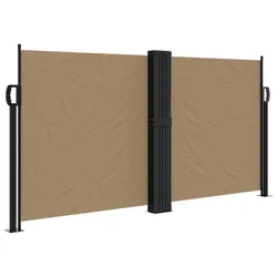 Uvlačiva bočna tenda 120 x 1000 cm smeđesiva