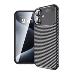 Maska Carbon Defender za iPhone 16 crna