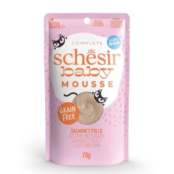 Schesir Baby Cat Mousse - Piletina I Losos - 70 g