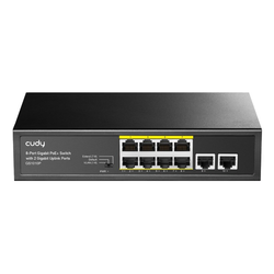 Cudy GS1010P 8-Port Gigabit PoE+ Switch with 2 Gigabit Uplink ports, PoE 30W