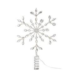 Markslöjd 706555 - LED božićna zvezda za jelku GLINA LED/2,16W/2xAA srebrna