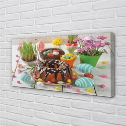 tulup.si Slika na platnu Egg torto cvetje 100x50 cm