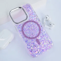 Maska za telefon Mag Case Glue za iPhone 16 Pro, Roze