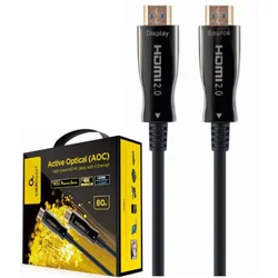 Gembird CCBP-HDMI-AOC-80M-02 Aktivni optički HDMI kabal, High Speed Ethernet Premium, 80m, Crni