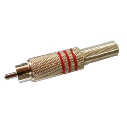 AH 7622RED RCA konektor rdeč