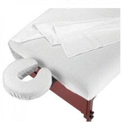 100% pamučni prekrivač za masažni sto – trodelni set