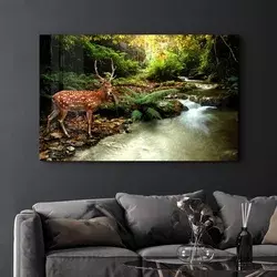 Wallity Dekorativna slika na kaljenom staklu, 46x72cm, Šarena