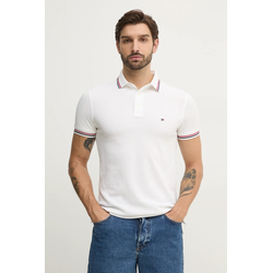 TOMMY HILFIGER Majica  temno modra / karminsko rdeča / bela