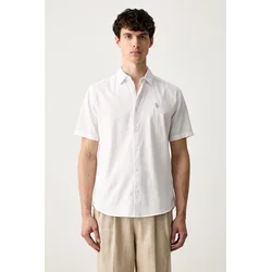 U.S. Polo Assn. srajca moška z dodatkom lanu LINEN BLEND SS