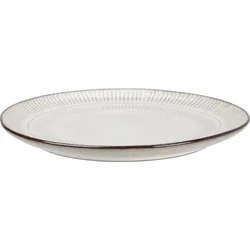 SIAKI Ploščat krožnik, komplet 6 kosov, 27 cm, siva keramika