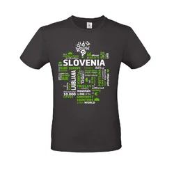 MAJICA SLOVENIJA ČRNA