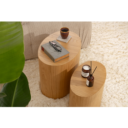 HANAH HOME Set stolova Elipse Set Oak