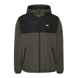 Tommy Jeans Prehodna jakna CHICAGO oliva/črna