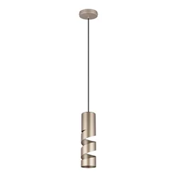 Trio Lighting Obesek Stream, rjava, O 8 cm, kovina, GU10 - Dnevna soba / jedilnica - Sodobni - kavno rjava