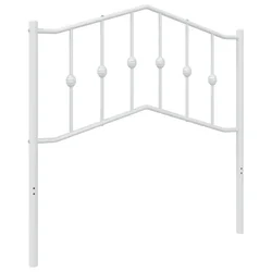 Vidaxl Kovinsko nadomestno vzglavje belo 90 cm