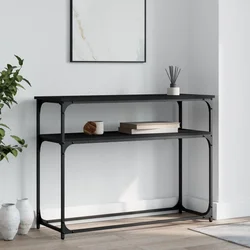 Konzolni stol crni 100 x 35,5 x 75 cm od konstruiranog drva