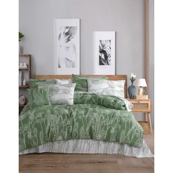 Lessentiel Maison Komplet posteljina Lara, 200x220 cm, 220x240 cm, Zelena-Bela