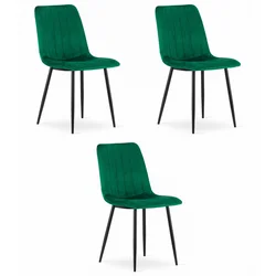 Brandless Stol LAVA - temno zelen žamet x 3, (22030473)