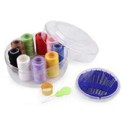 Komplet za šivanje v plastični škatli - prozoren
