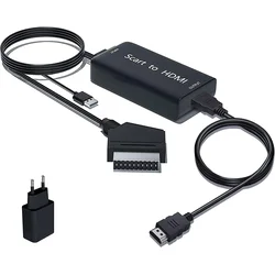AMANKA Adapter SCART na HDMI – Vključno s HDMI in USB kablom