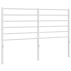 Vidaxl Kovinsko nadomestno vzglavje belo 135 cm