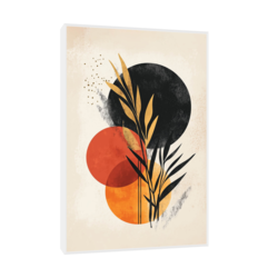 Canvas Slika na platnu Zlatna zora III, 50x75cm, Sa ramom, Beli