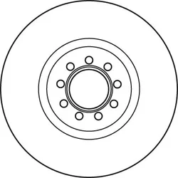 TRW DF4984S ZAVORNI DISK SPREDNJI L/D
