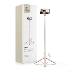 TECH-PROTECT L09S BLUETOOTH SELFIE STICK TRIPOD PINK