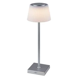 RABALUX Stona lampa taena srebrna