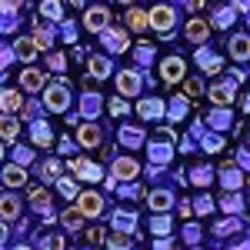 Kašaste perle (seed beads) 4 mm providna AB tamno plava