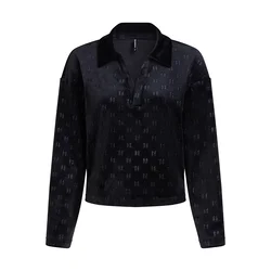 KARL LAGERFELD Bluza A4W44007 Črna Regular Fit