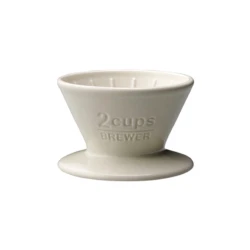 Kinto SCS Porcelanski dripper - bela, 2 šálky