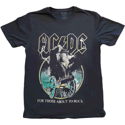 AC/DC Majica FTATR Yellow Outlines Black L