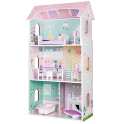 Northix Lesena hišica za punčke Blueberry Residence Ecotoys