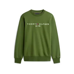 TOMMY HILFIGER Majica zelena / bela