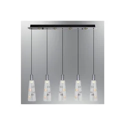 Opviq luster Funnel 2850-5AS, LED 24 W, metalik