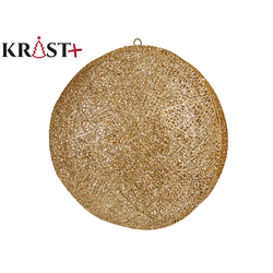 KRIST+ Novogodišnji ukras za jelku Kugla 50cm zlatna