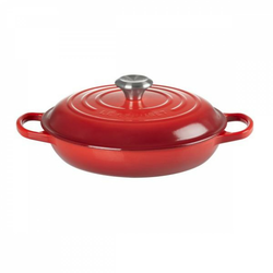 Buffet casserole Signature z jeklenim gumbom 26 cm, rdeča